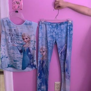 I am selling a frozen shirt and a frozen pants